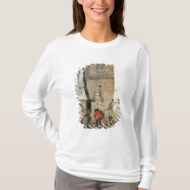 Place de l'Apport-Paris in Front of Grand T-Shirt (Front)