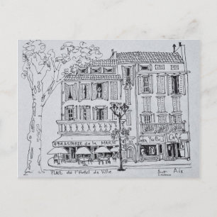 Place de L'Hotel de Ville Aix en Provence Postcard