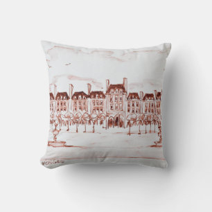Place des Vosges Marais, Paris Throw Pillow