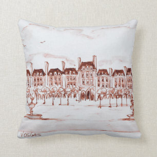 Place des Vosges Marais, Paris Throw Pillow