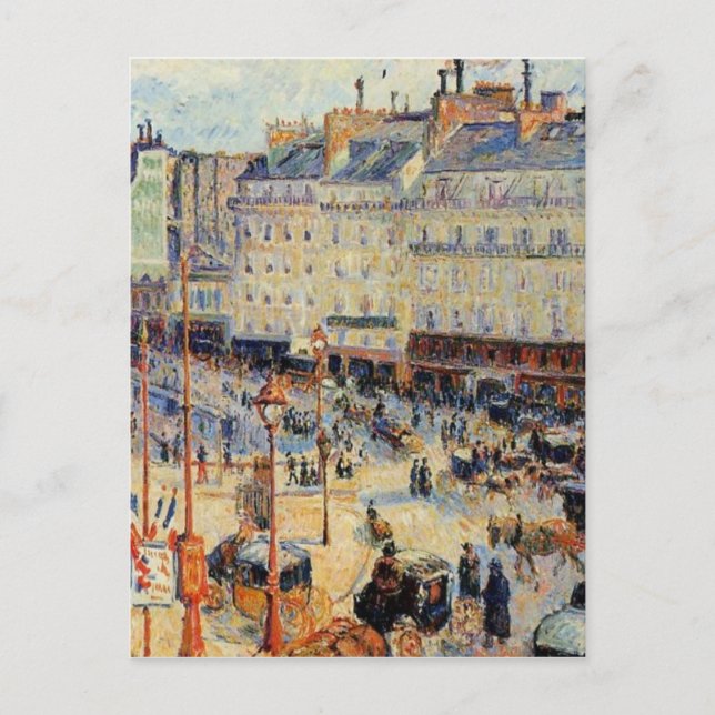 Place du Havre, Paris by Camille Pissarro Postcard (Front)