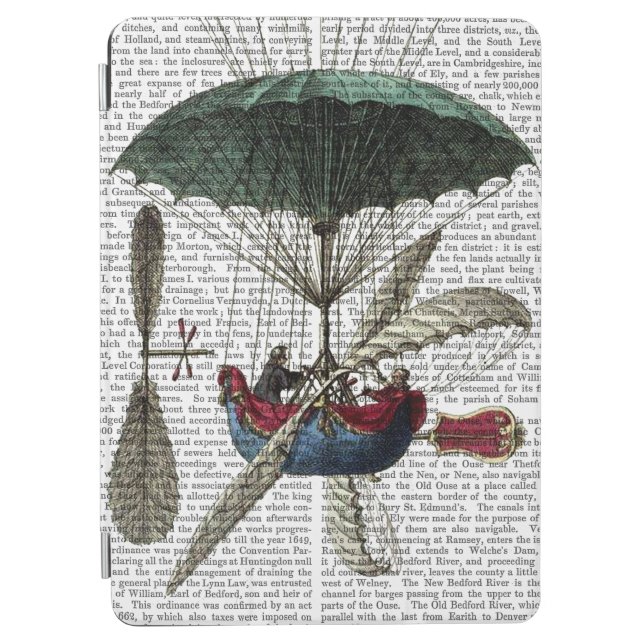 Place Du Louvre Hot Air Balloon iPad Air Cover (Front)