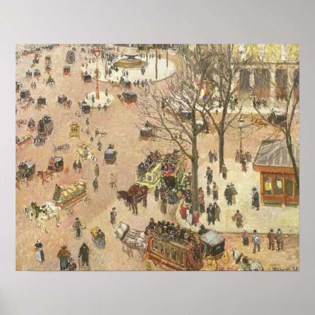 Place du Theater Francais, 1898 Poster (Front)