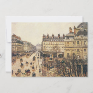 Place du Theatre Francais, Paris Rain by Pissarro