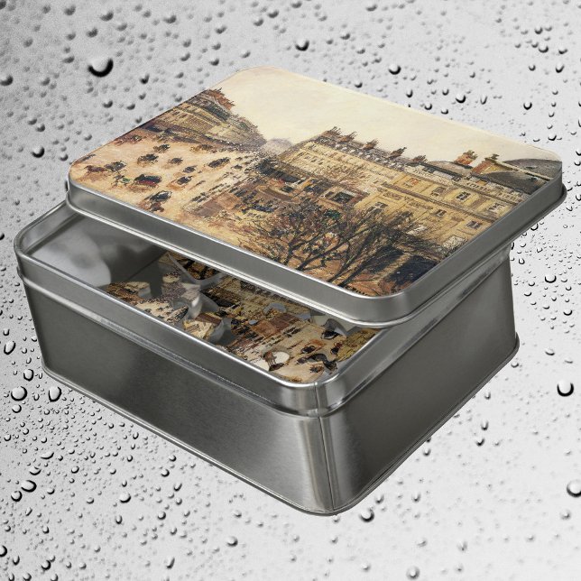 Place du Theatre Francais, Paris Rain by Pissarro Jigsaw Puzzle (Creator Uploaded)