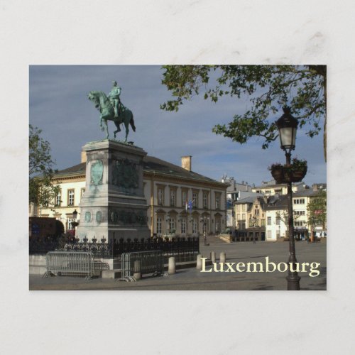 Place Guillaume II Luxembourg Postcard