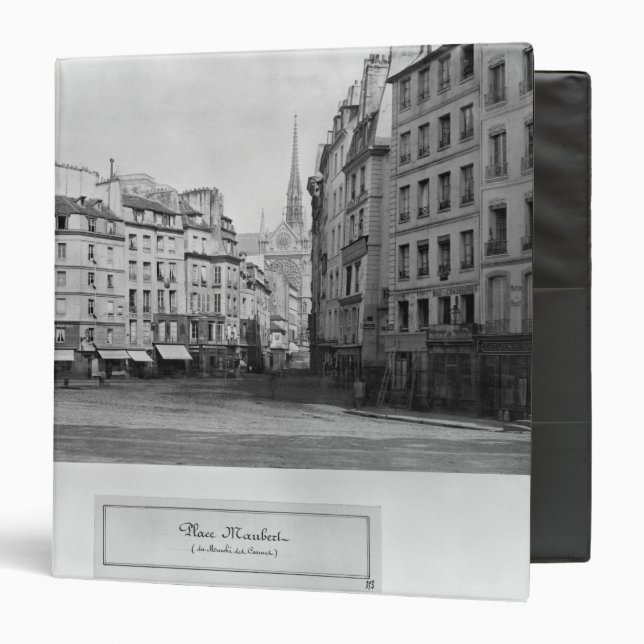 Place Maubert from the Marche des Carmes, Paris Binder (Front/Inside)