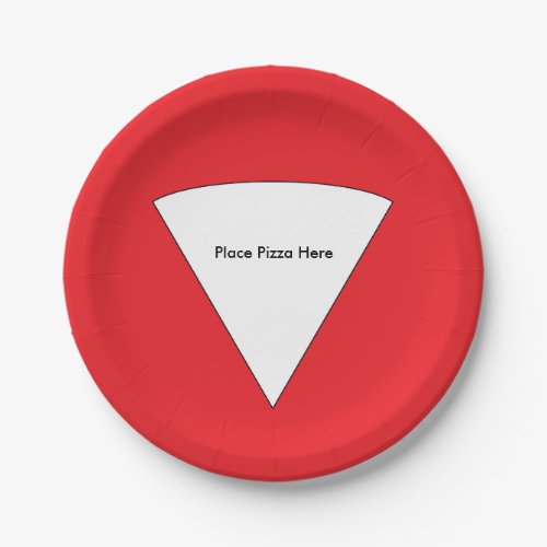Place Pizza Here Paper Plates