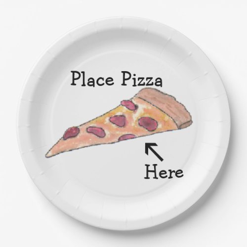 Place Pizza Here Plate