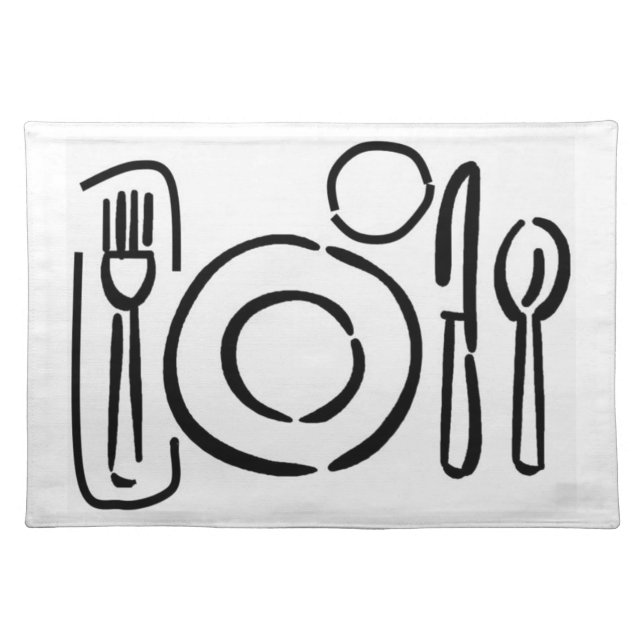 Place Setting Diagram Placemat (Front)