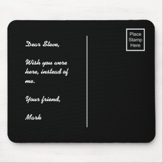 Place Stamp Here Mouse Pad