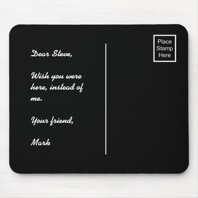 Place Stamp Here Mouse Pad (Front)