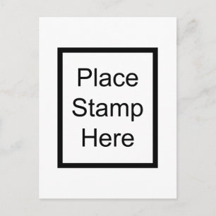 Place Stamp Here Postcard