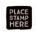 Place Stamp Here Postmodern Postcard