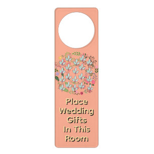 Place Wedding Gifts In This Room Door Hanger