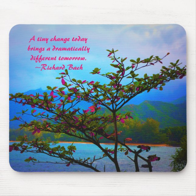 Place Your Favorite Quote: Nature Inspired Mouse Pad (Front)