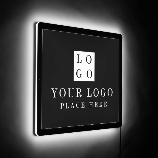 Place Your Logo Here Business Professional Company LED Sign (Angle)