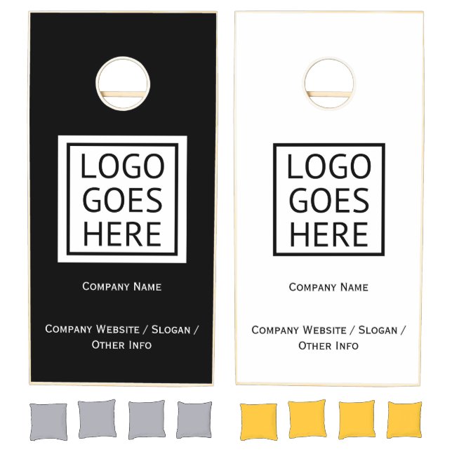 Place Your Logo Here Personalized Cornhole Set (Set)
