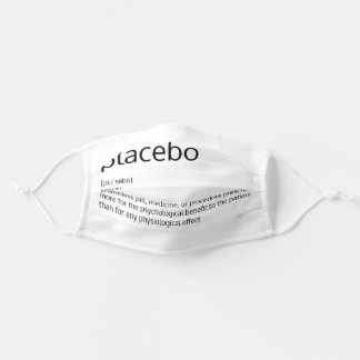 placebo adult cloth face mask