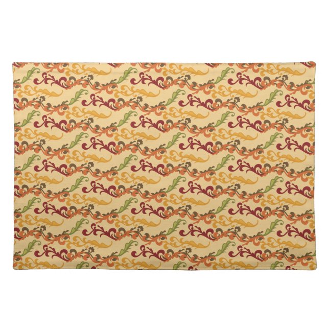 Placemat-Autumn Leaves Cloth Placemat (Front)