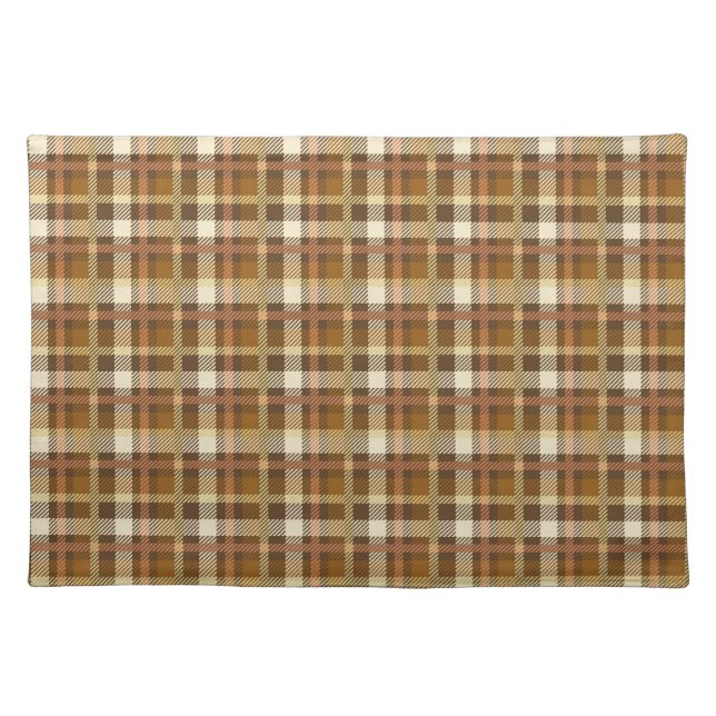 Placemat-Autumn Plaid Cloth Placemat (Front)