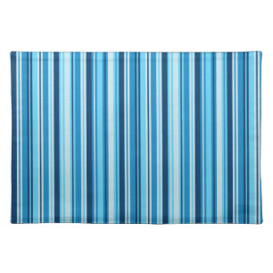 Placemat-Blue Stripes Cloth Placemat