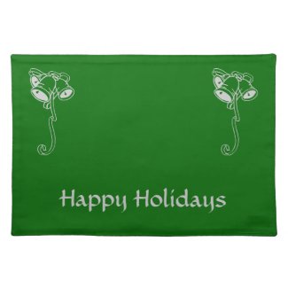 Placemat - Christmas Bells (green)