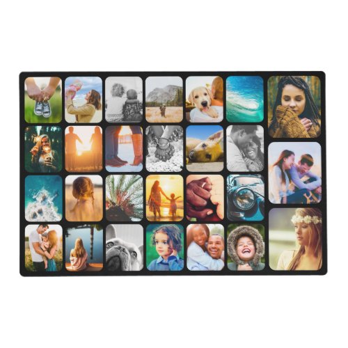 Placemat Double Sided 27 Photo Rounded Template