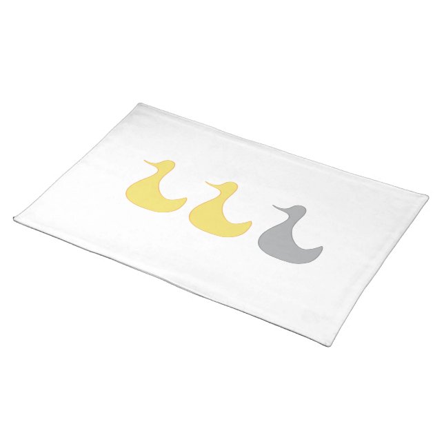 Placemat Duck Duck Gray Duck (On Table)