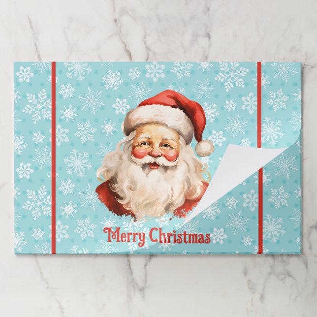 Placemat Large Sheets Christmas Santa Claus (Folded)