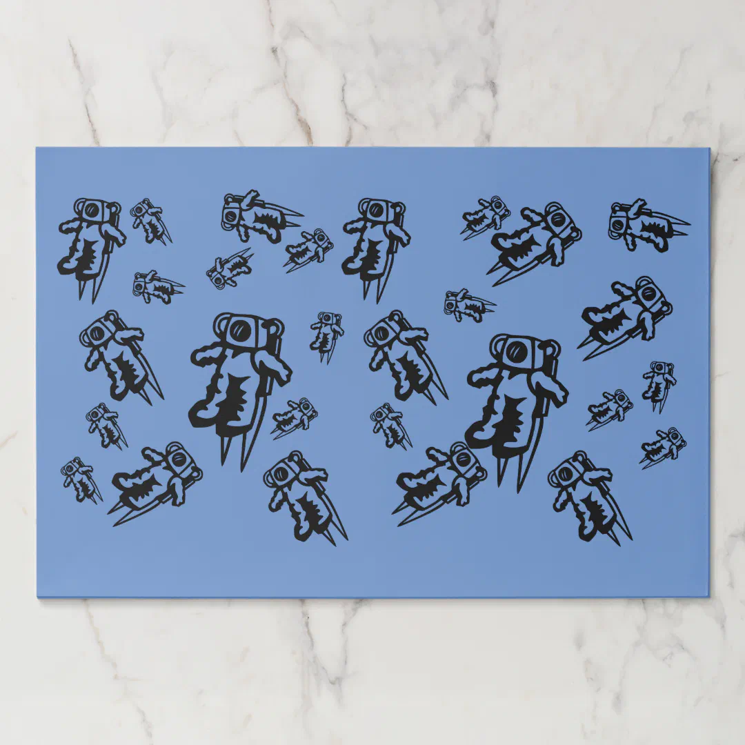 Placemat Pad - Jumbled Astronauts (Front)
