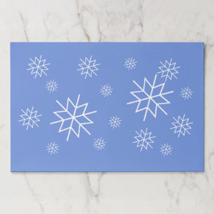 Placemat pad -  Snowflakes