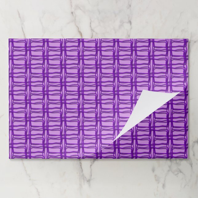 Placemat Pad - Wire Mesh in Purple (Folded)