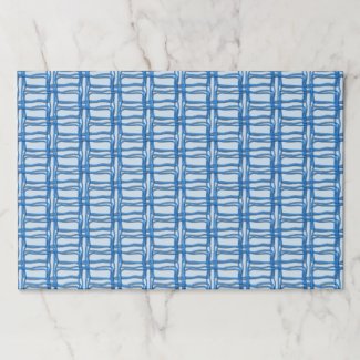 Placemat Pad - Woven Mesh in Blue