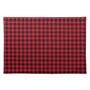 Placemat-Red Buffalo Plaid Cloth Placemat