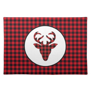 Placemat-Red Buffalo Plaid Cloth Placemat