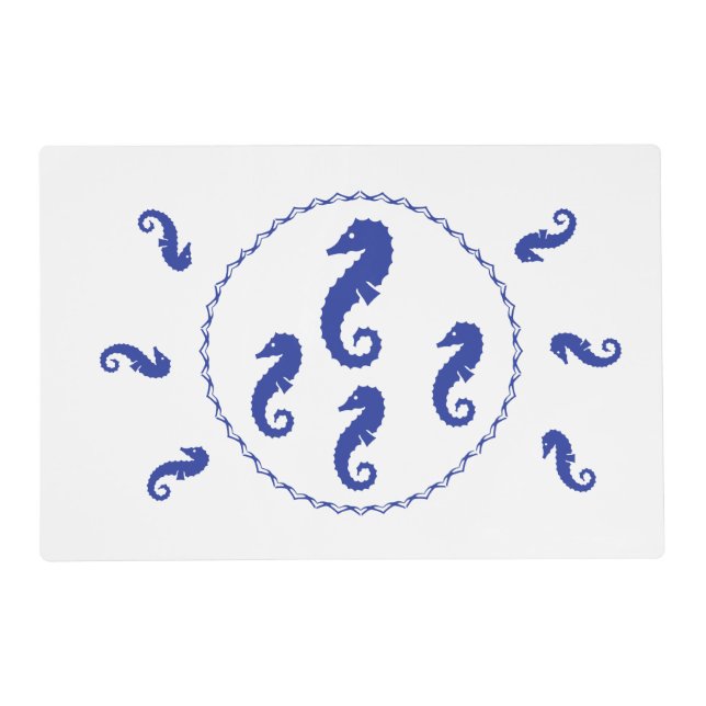 Placemat - Sea Horses two sides (Front)