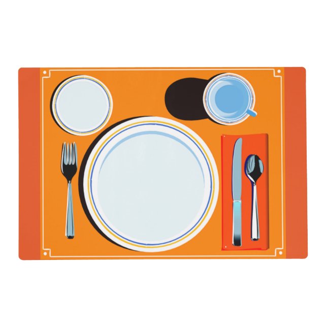 Placemat setting laminated placemat (Front)