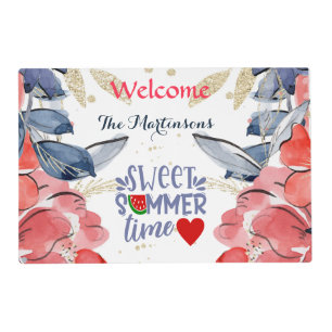 PLACEMAT Summer BBQ Picnic Personalized