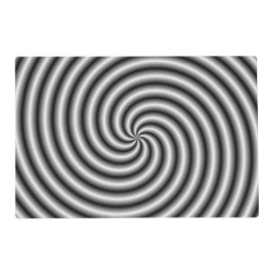 Placemat   The Swirl in Black and White