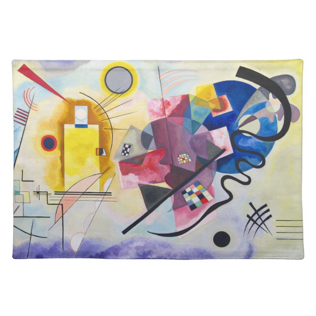  PLACEMAT : WASSILY KANDINSKY : YELLOW RED BLUE (Front)