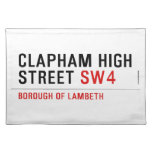 clapham high street  Placemats