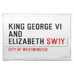 king george vi and elizabeth  Placemats