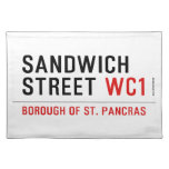 Sandwich Street  Placemats