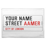 Your Name Street  Placemats