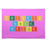 Periodic
 Table
 Writer  Placemats