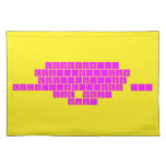 Excercise... Exc...er...cise Exs...ar...sise Eggs...are...sides ... For bacon! BACON!  Placemats