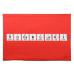 Vocabulary  Placemats