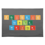 Periodic
 Table
 Writer  Placemats