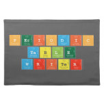 Periodic
 Table
 Writer  Placemats